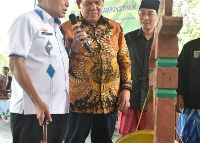 Begini Pesan Bupati Lampung Timur kepada Atlit Pencak Silat
