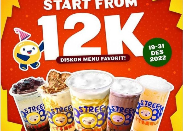 Promo Street Boba Hingga 31 Desember 2022, Harga Mulai  Rp 12 Ribu Untuk Offline dan Online