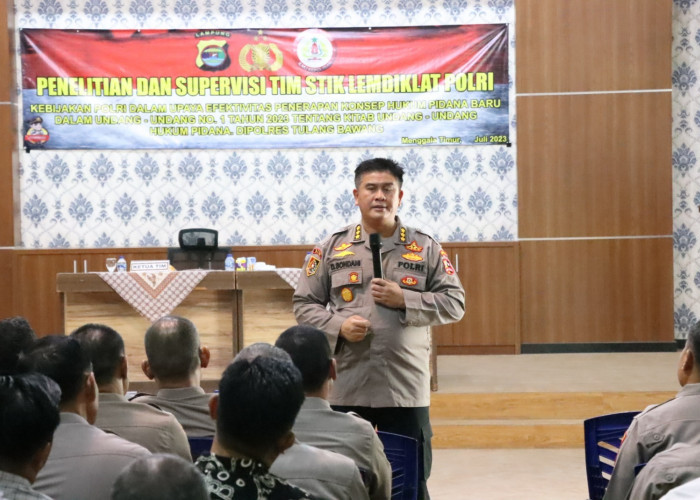 Mabes Polri Penelitian dan Supervisi di Tulang Bawang, Ini Fokusnya