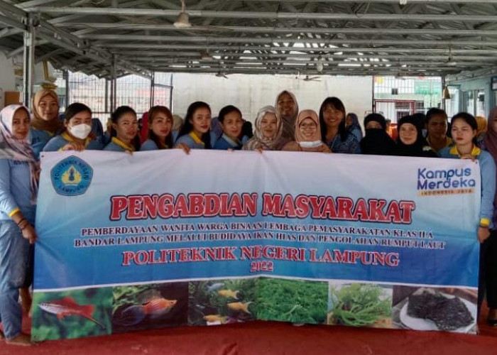 Tim Dosen Polinela Beri Pemberdayaan Terhadap WBP Lapas kelas II A Bandar Lampung