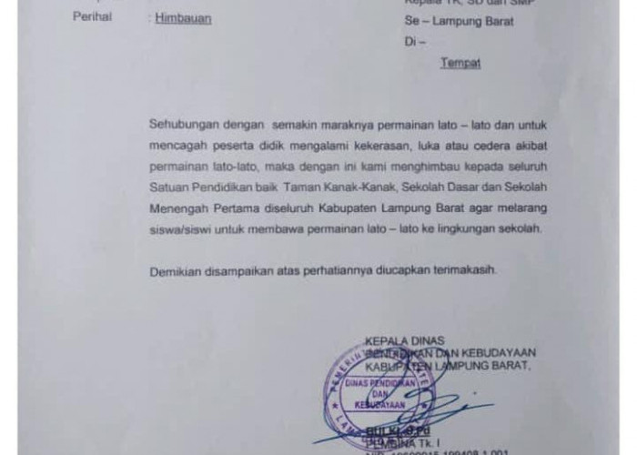 Lato-lato Dilarang Dibawa ke Sekolah di Lambar, Begini Penjelasan Disdikbud