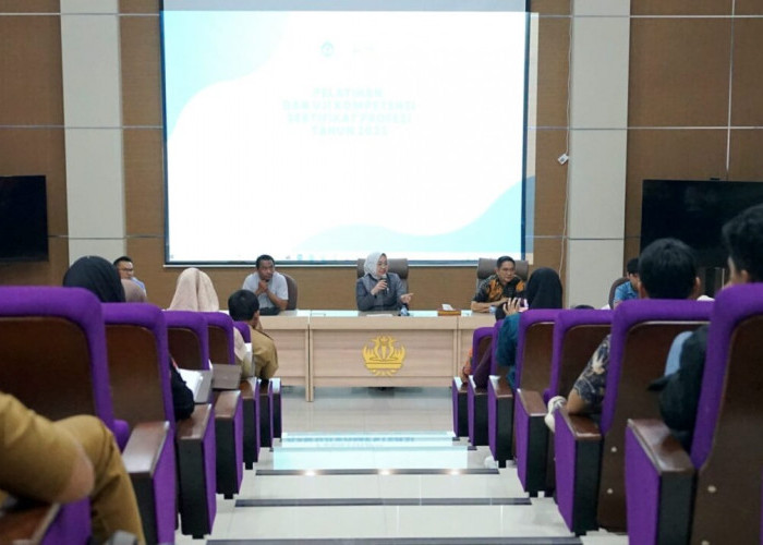 93 Peserta Ikuti Uji Kompetensi Sertifikasi Profesi Batch 1 Yang Digelar UPT CCED Unila dan Kadin Institute