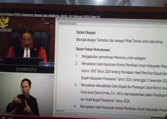 BREAKING NEWS: MK Diskualifikasi Aries Sandi Darma Putra!