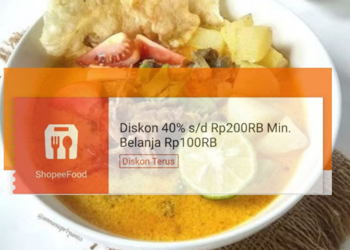 Promo Makan Siang di ShopeeFood, Dapatkan Voucher Diskon 40 Persen Dengan Potongan Harga Sampai Rp200 Ribu