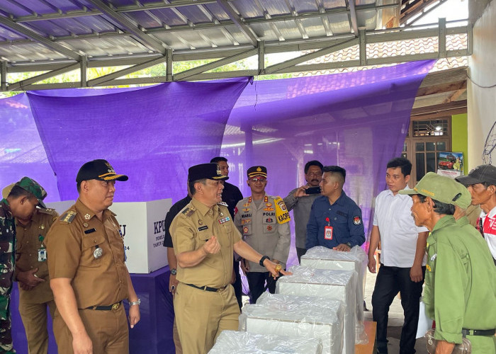 Pastikan Kesiapan Pemilu 2024, Forkopimda Tubaba Cek TPS