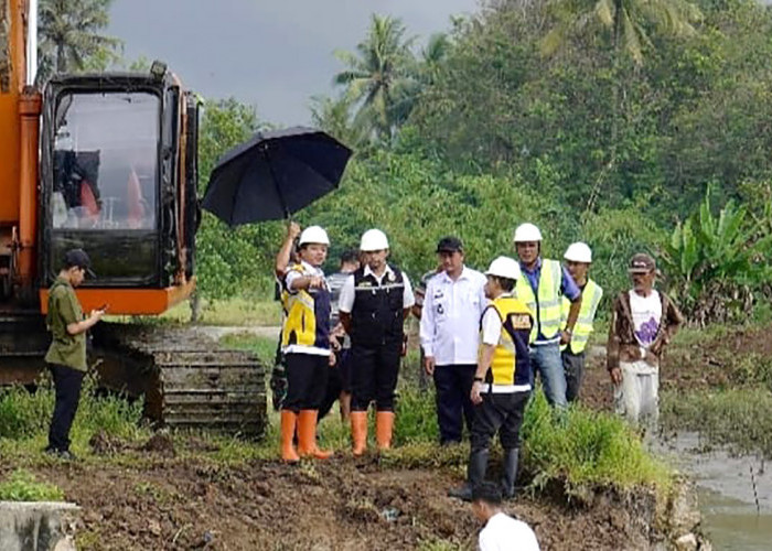 Selamatkan Musim Tanam, Pemkab Pringsewu Tangani Darurat Bendungan Widoro Payung yang Jebol