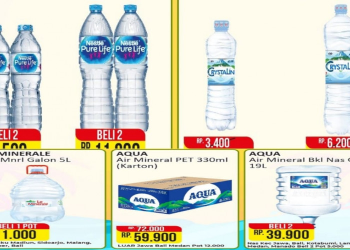 Promo Alfamart Hari Ini, Cek Katalog Air Mineral Murah Untuk Stok Buka Puasa