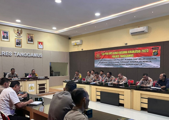 Rawan Konflik dan Kenakalan Remaja juga Premanisme, Polres Tanggamus Adakan Operasi Bina Kusuma Krakatau 2023
