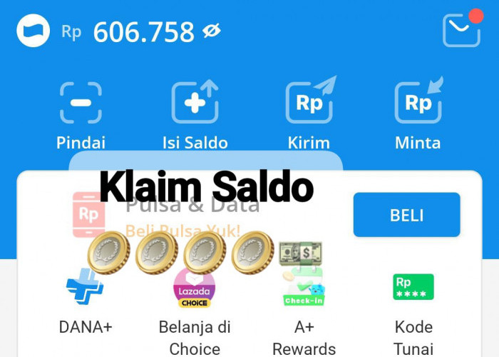 Klaim Saldo Gratis! Link DANA Kaget Sebesar Rp 150.000 Secara Langsung Hari Ini, Senin 24 Februari 2025