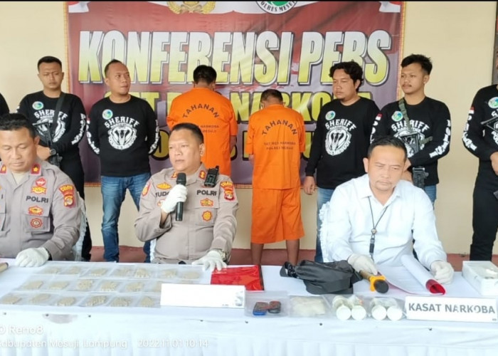 Ekstasi 1.000 Butir Siap Edar Berhasil Digagalkan Polres Mesuji