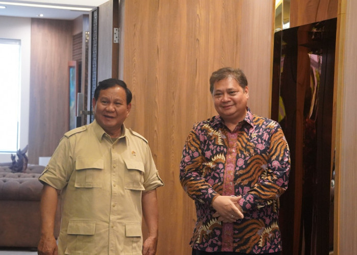 Bertemu 4 Mata Lebih Dari Satu Jam, Ini yang Dibicarakan Airlangga Hartarto dan Prabowo Subianto