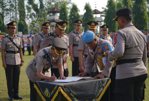Polres Lampura Rotasi 9 Pejabat