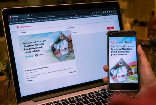 Telkomsel Poin Gelar Donasi Digital di Program Merdeka Pendidikan