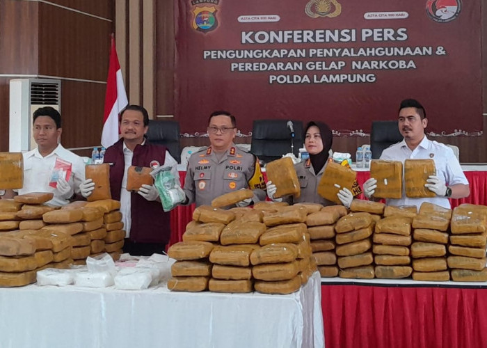 Polda Lampung Ungkap 159 Kasus Narkoba, Sebanyak 215 Tersangka Diringkus
