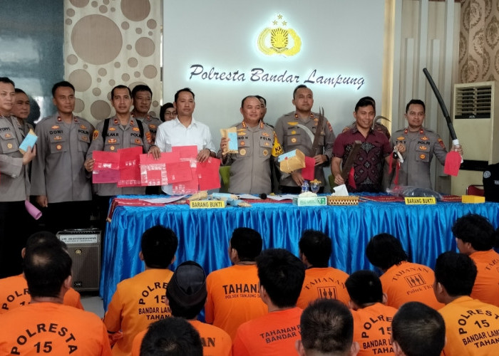 7 Kasus Menonjol Tahun 2023 Berhasil Diungkap di Polresta Bandar Lampung , Ada Perampokan Bank Arta Kedaton