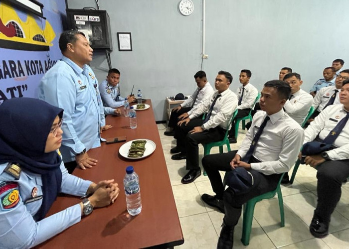 Kadivpas Kanwil Kemenkumham Lampung Berikan Penguatan Tugas dan Fungsi Kepada Pegawai Rutan Kota Agung 