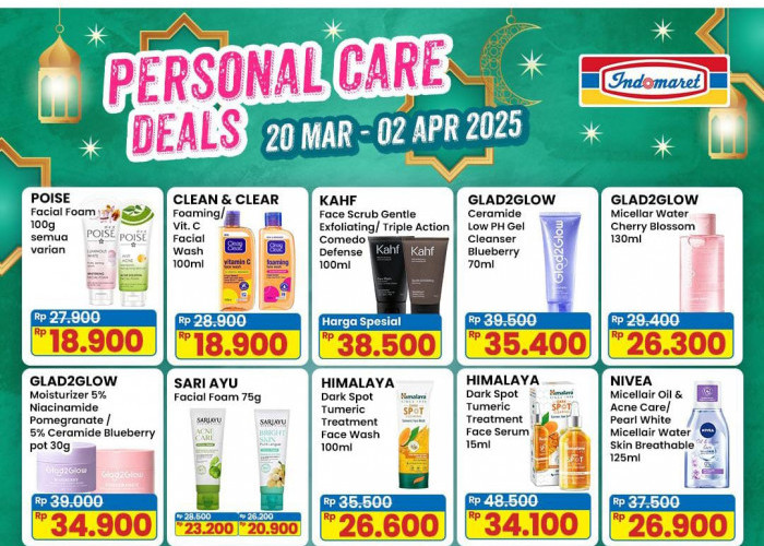 Promo Indomaret Personal Care Ramadhan, Belanja Murah Spesial Skincare