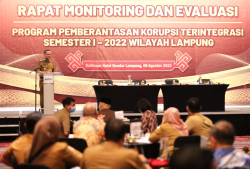 Capaian Pencegahan Korupsi Provinsi Lampung di Atas Rata-rata Nasional
