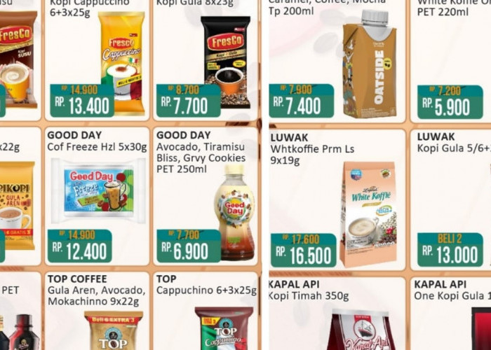 Promo Coffee Fair Alfamart Spesial Senin 14 April 2025, Awali Aktivitas Dengan Minum Kopi Favorit