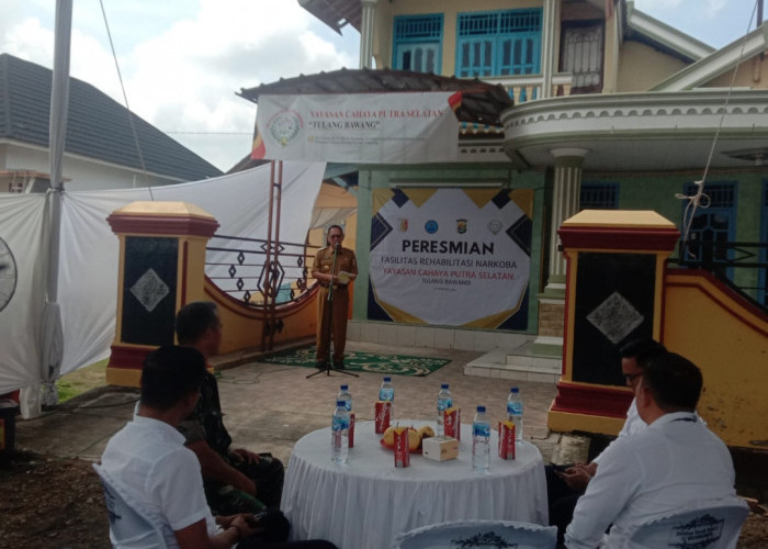 Hadiri Peresmian Tempat Rehabilitasi Narkoba, Pj Bupati Tulang Bawang: Tidak Sedikit Pecandu Adalah Korban