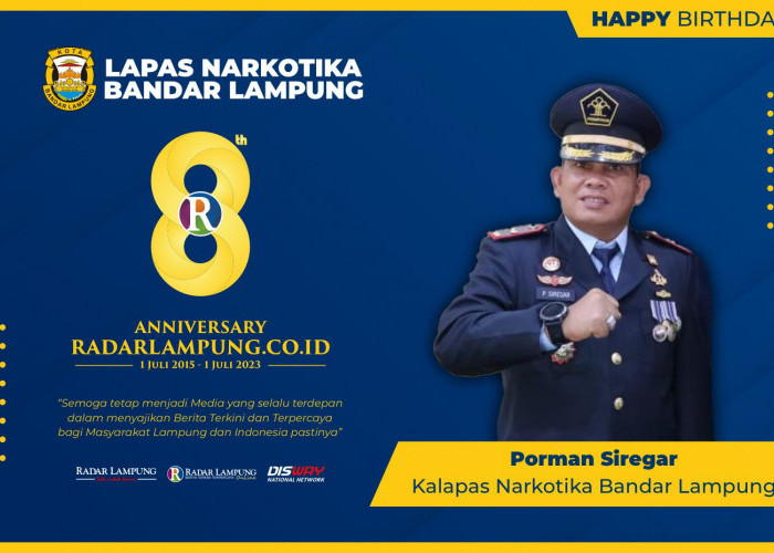 Porman Siregar: Selamat Ulang Tahun Radar Lampung Online ke-8