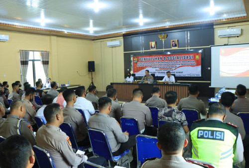 Polda Lampung Sosialisasi Perpol Nomor 7 Tahun 2022 di Tubaba