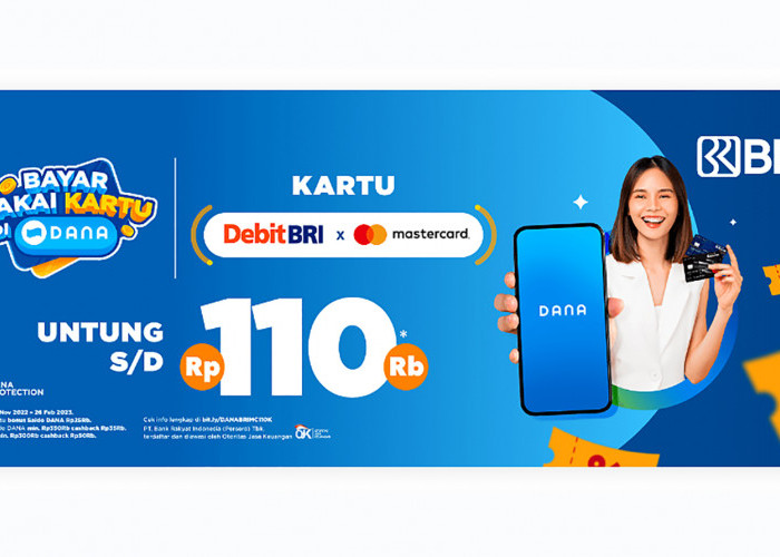 Buruan, Kuota Terbatas! Bayar Pakai BRI Mastercard di DANA Untung Hingga Rp 110.000