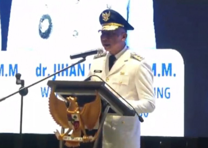 Pidato Perdana, Rahmat Mirzani Djausal Ajak Para Kepala Daerah Gotong Royong Bangun Lampung 