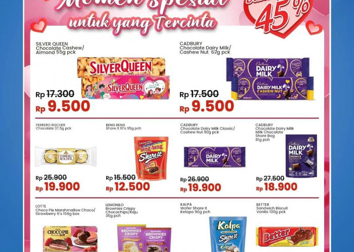 Promo Indomaret Super Diskon 45%, Nikmati Harga Spesial Coklat Manis Rp 9 Ribu