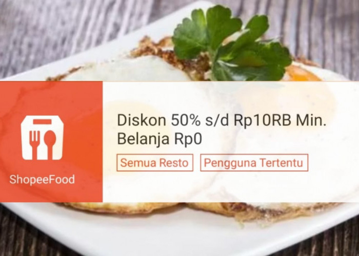 Promo Makan Siang Spesial di Restoran Murah ShopeeFood, Dapatkan Diskon Hingga 50 Persen