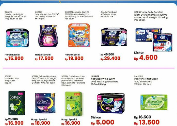 Serbu Promo Indomaret Spesial Pembalut Wanita, Dapatkan Diskon Potongan Harga Sekarang