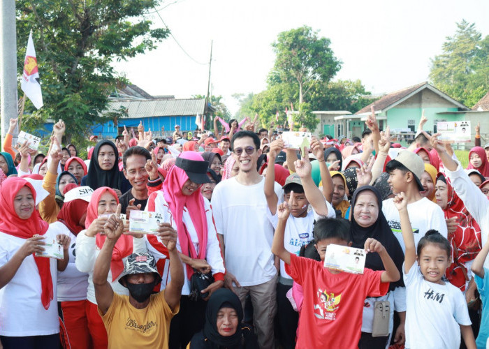 Ribuan Warga Pekon Wonosari Ramaikan Jalan Sehat HUT RI Ke-78 Tahun Dari Wakil Sekertaris DPD Partai Gerindra
