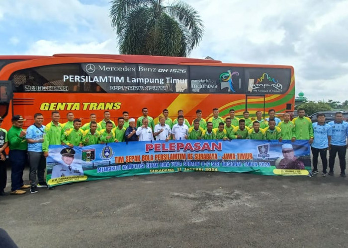 Persilamtim Wakili Lampung Pada Kompetisi Sepak Bola Piala Suratin U-17 di Surabaya