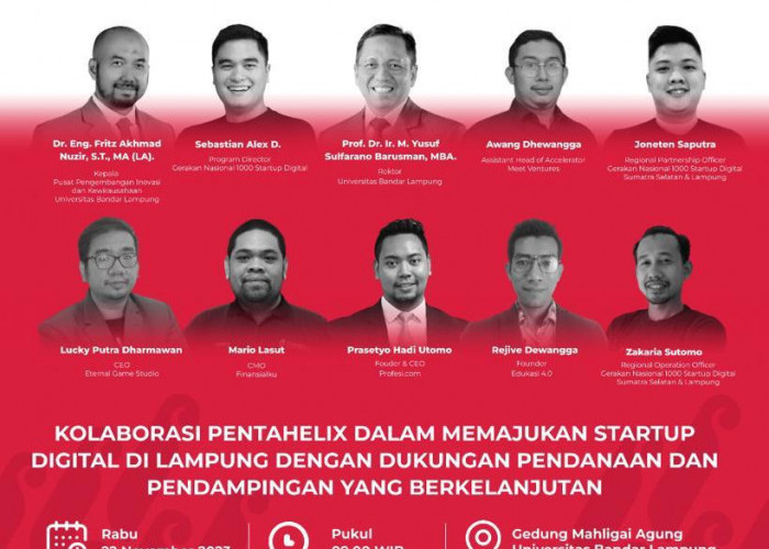 Gerakan Nasional 1.000 Startup Digital Roadshow di Lampung