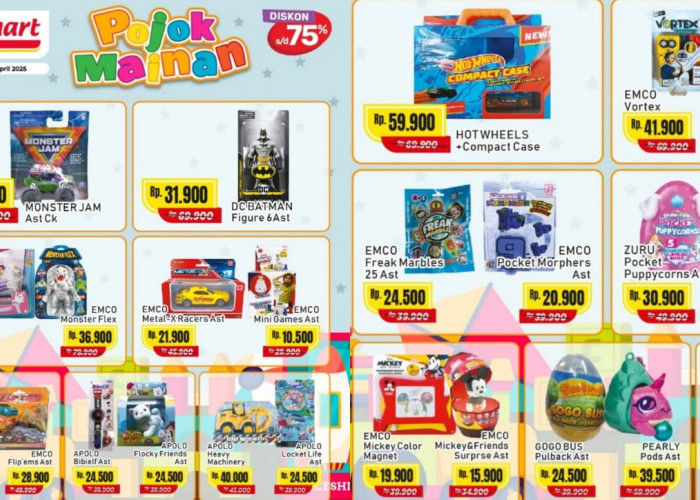 Promo Mainan si Kecil di Alfamart, Ada Diskon Sampai 75 Persen!