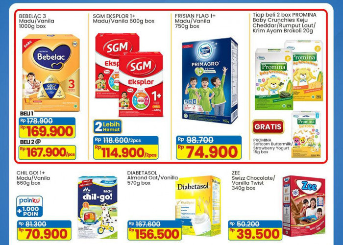 Promo Susu Indomaret Super Hemat, Penuhi Kebutuhan Ibu Anak Lewat Diskon Spesial Weekend 