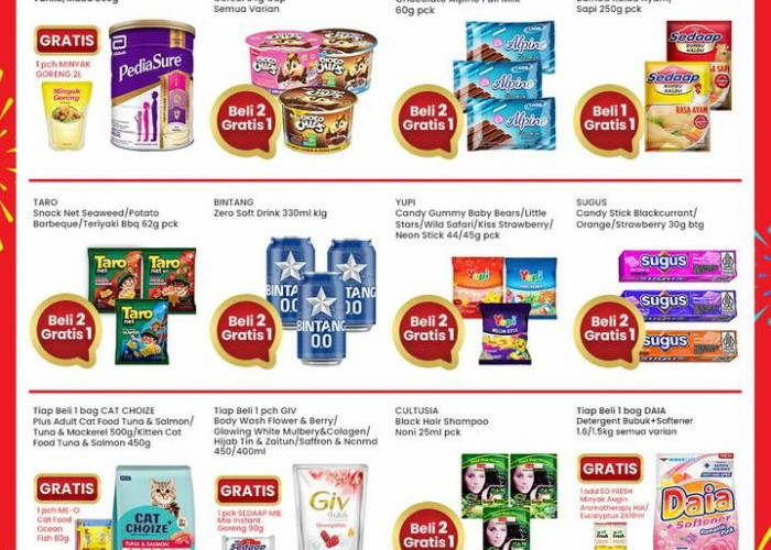 Promo Indomaret Spesial Minggu 15 Desember 2024, Dapatkan Bonus Hadiah Beli 2 Gratis 1