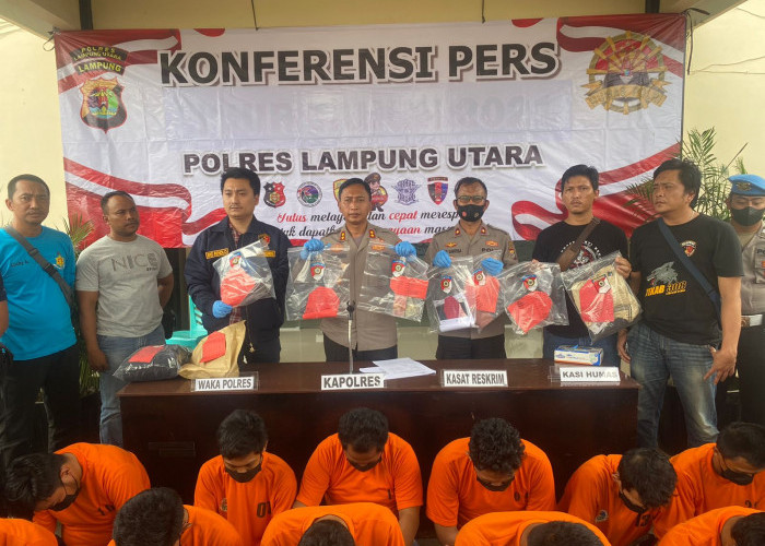 Dua Pekan Polres Lampura Ringkus 22 Tersangka