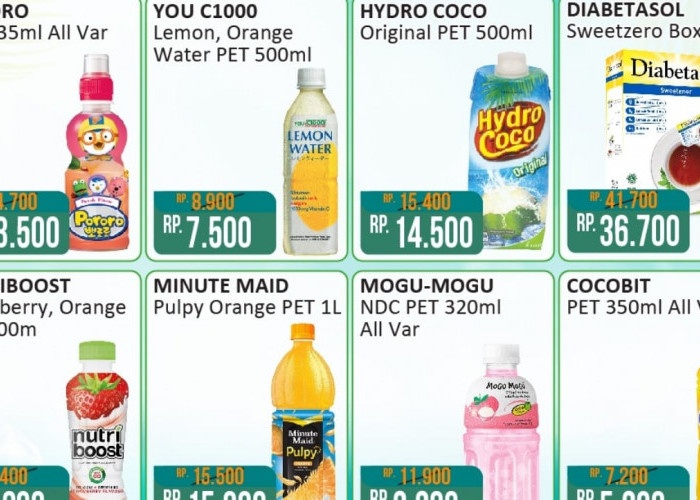 Promo Minuman Segar di Alfamart Hari Ini, Cocok Banget Untuk Teman Buka Puasa, Cek Katalognya