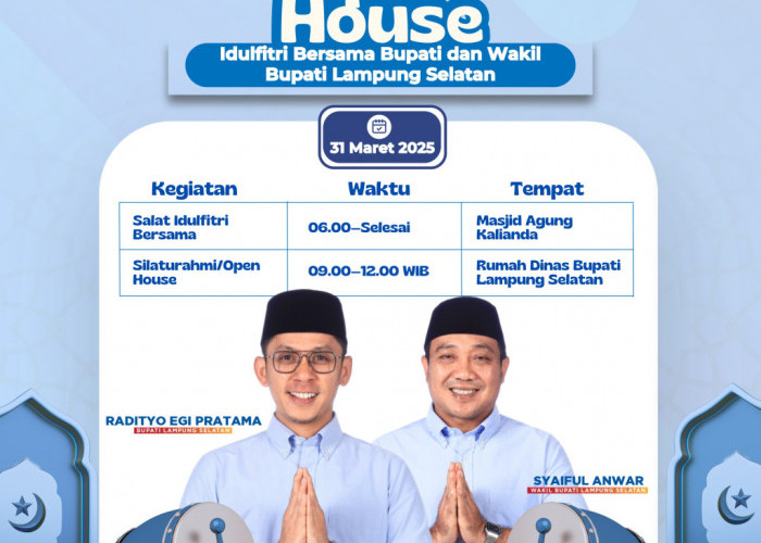 Live di Televisi, Bupati Egi Akan Tunaikan Salat Idul Fitri di Masjid Agung Kalianda