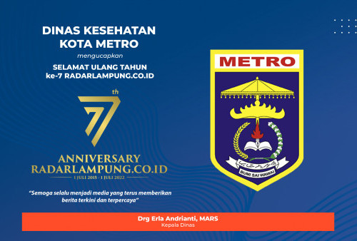 Dinas Kesehatan Kota Metro Mengucapkan Selamat Ulang Tahun ke-7 Radarlampung.co.id