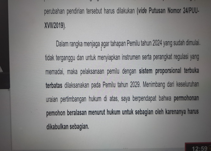 MK Tolak Gugatan Pemohon, Pemilu 2024 Tetap Proporsional Terbuka