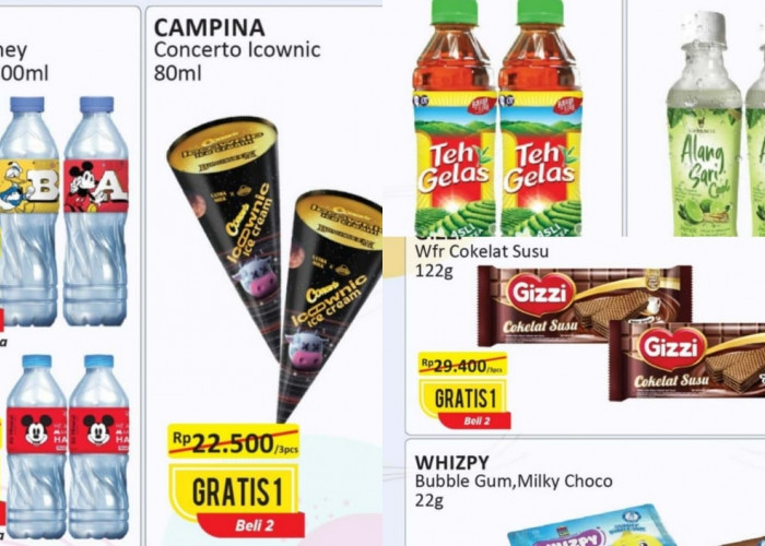 Promo Beli 2 Gratis 1 di Alfamart, Ada Minuman Hingga Wafer Favorit