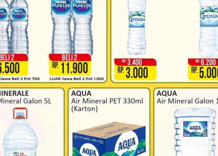 Belanja Murah Mineral Water Fair di Alfamart, Buka Puasa Dijamin Hemat dan Menyegarkan