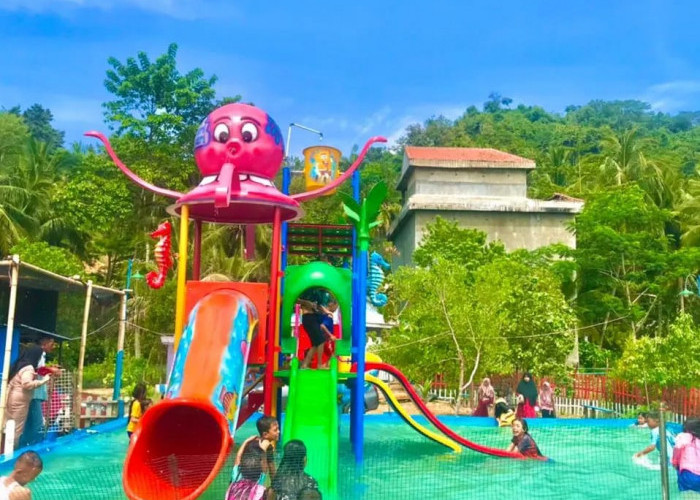 Ada Waterboom Menghadap Laut, Bebek Goes Jadi Ikon Desa Durian di Pesawaran
