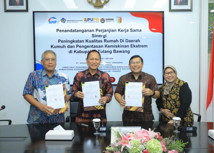 Gandeng PT SMF, Pemkab Tulang Bawang Lampung Bangun 16 Rumah di Daerah Kumuh, Segini Anggarannya