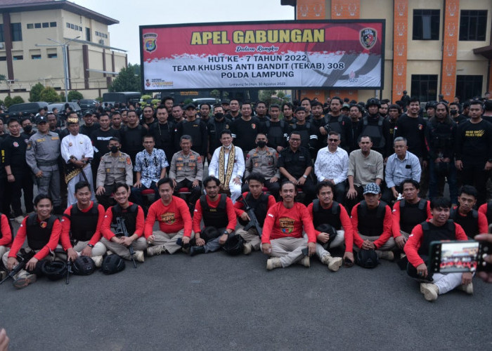 Sudah Berusia 7 Tahun, Kapolda Lampung Beri Pesan kepada Tekab 308
