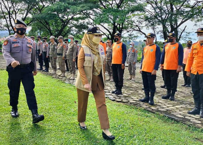 Tanggamus Gelar Apel Siaga, Bagi Tujuh Bidang Penanganan Tanggap Darurat Bencana 
