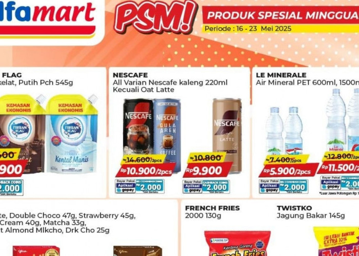 Promo PSM Alfamart Mulai 16-23 Mei 2025, Refil Stok Cemilan Murah dan Kebutuhan Harian Dengan Budget Hemat