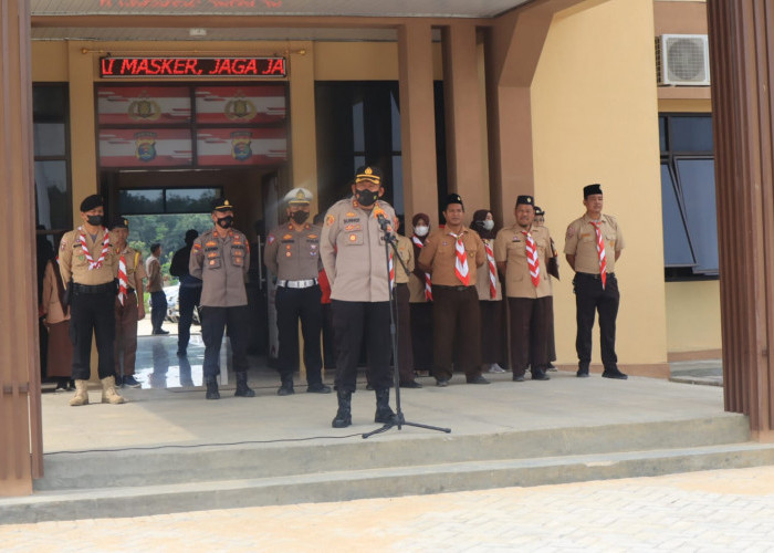 Kapolres Tubaba Buka Pelatihan Pramuka Saka Bhayangkara Tahun 2022 